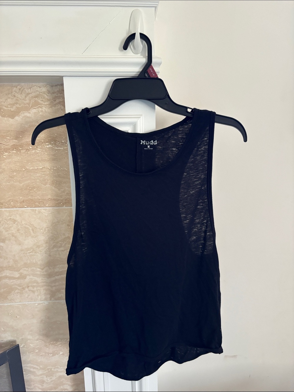 Mudd Black Sleeveless Scoop-Neck Tank